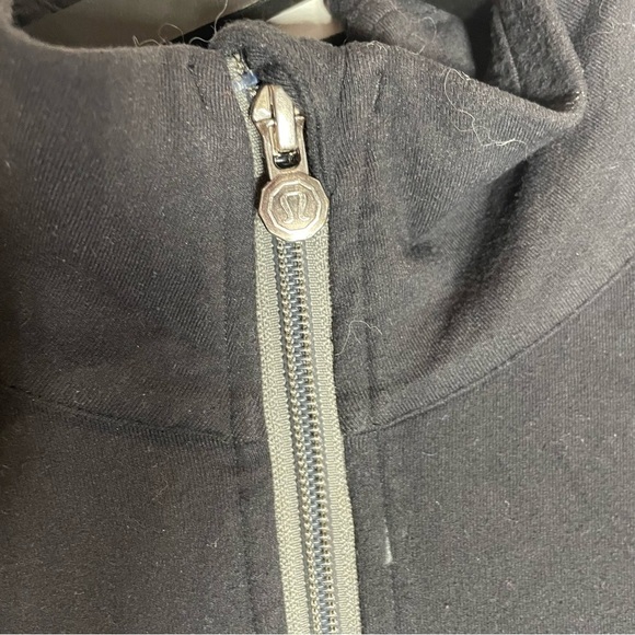 lululemon athletica Black and Gray Zip Up Sweater - Picture 2 of 4